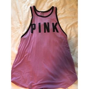 pink tank top